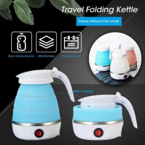 Nova Portable Kettle Travel Kettle Foods Boils Quickly Silicone Small Collapsible Foldable Electric Sports Bottles