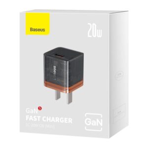 Baseus GaN5 Fast Charger Mini 1C 20W CN US Sets